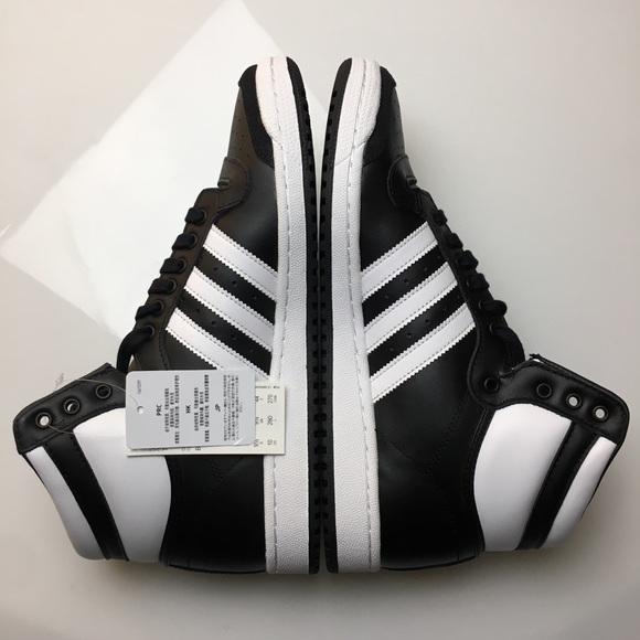 Adidas Top Ten Hi Black White Sneakers Mens New - Picture 5 of 7